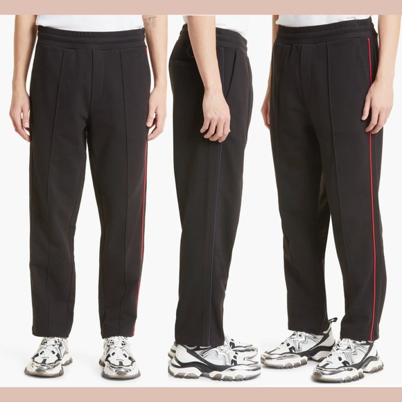 NWT $690 Moncler [ XXL ] Embroidered Logo Sweatpants in‎ Black #J1971 - Picture 1 of 16